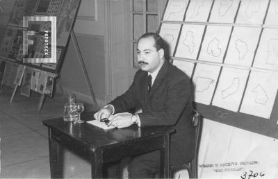 Dr. José de Cara, conferencia sobre Moreno en apertura de la Exposición del Periodismo Argentino