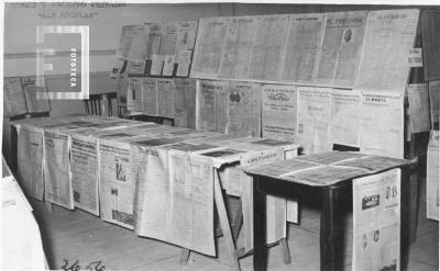 Exposición del Periodismo Argentino, realizada por G. S. Chervo, sector San Nicolás