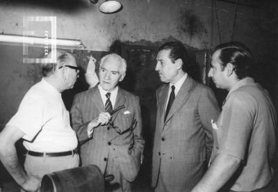 Ignacio Flores Colazo, Enrique Noriega, Dr. H. Zuelgaray y Roberto Flores