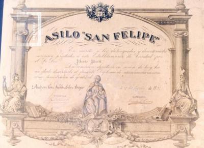 Diploma al Dr. Alberto Alberti