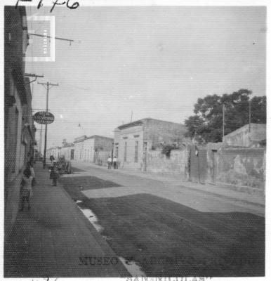 Calle León Guruciaga hacia el Noroeste