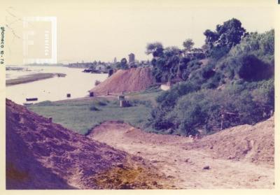 Trabajos construcción costanera nueva, panorámica tomada desde Viale