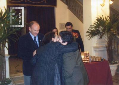 Marcelo Carignani, Mirta Chervo y Balbina Rocha en festejos Centenario del Teatro