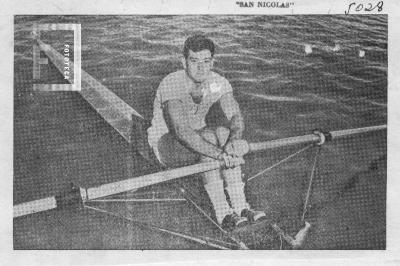 Antonio Soma, remero del Club de Regatas