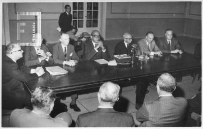 Federación de Comercio e Industria. Dr. Miguel M. Bent, Sr. Oscar Fulía