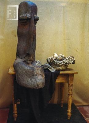 Escultura en cerámica //Menú fijo//, por Alejandrina Cappadoro