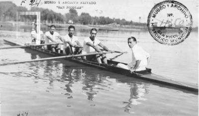 Campeonato Argentino de Remo en San Nicolás, bote categoría Senior Four