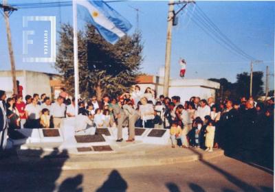 Inauguración Monolito recordatorio de Malvinas en Barrio Las Malvinas