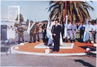 Inauguración Monolito recordatorio de Malvinas en Barrio Somisa
