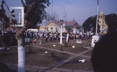 Gral. Rojo. Inauguración Busto San Martín