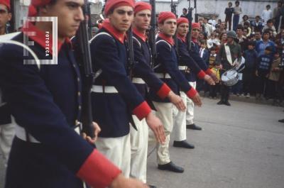 Batallón de Ingenieros de Combate 101, desfile en uniforme histórico