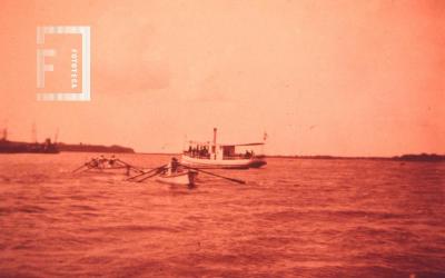 Regata en el Paraná, año 1905