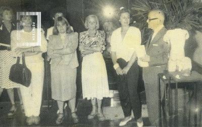 Jaly Vázquez en la inauguración de su muestra (W. S. Cartey)