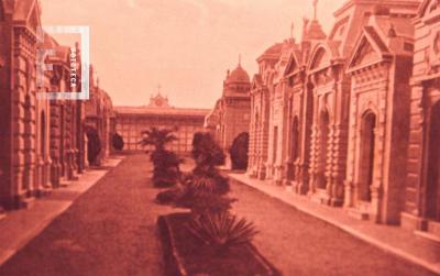 Av.Central Cementerio, año 1905