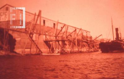 Embarcaderos desde el río, año 1905