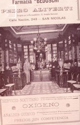 Farmacia Beduschi, año 1902