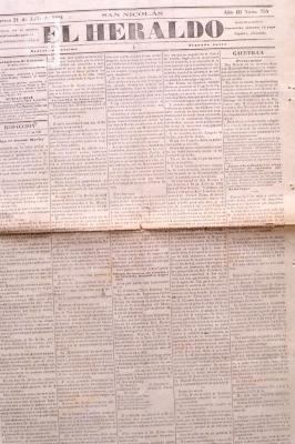 Periódico //El Heraldo//, 21 de julio de 1881, Año III Nº 764