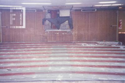 Auditorio Municipal. Gradas de material que fueron retiradas