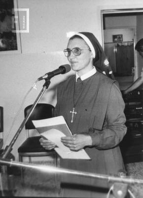 Hogar San Luis Gonzaga, 25º aniversario, Hna. Superiora María Angélica Mostto