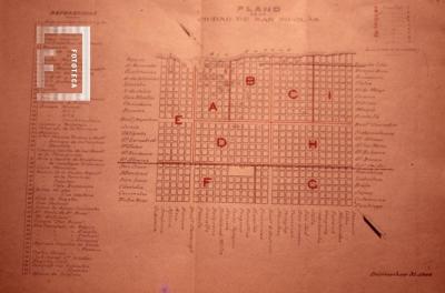 Plano de la ciudad, año 1906