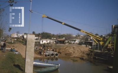 Zanja de Doña Melchora. Obras de entubamiento