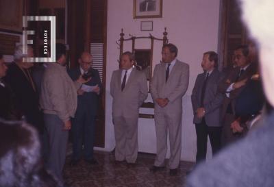 Centenario Concejo Deliberante y Dto. Ejecutivo. G. S. Chervo en apertura Muestra