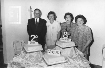 Casa del Niño, 8º aniversario, 2ª etapa de reciclaje de la Casa. Hilda Perlo de Agusti (der.)