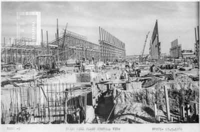 Vista general de la construcción de la Planta de Laminación básica