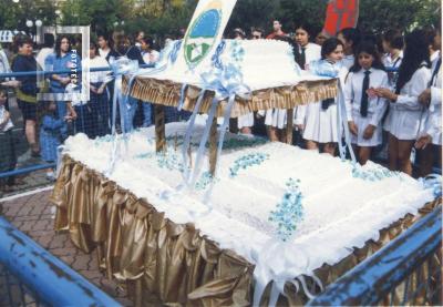 Inauguración columna central Plaza Mitre