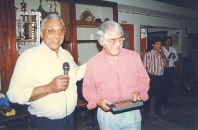 Agasajo a Enrique Omar Sívori en Club Urquiza