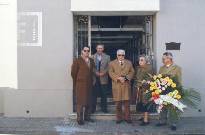 Soc. Francesa. Dr. Pedro Rubiolo (Pte.), Cdor. René Linlaud (Secret.), Sra. Juana Ondarcuhu de Porthe, Dr. Arturo Porthe, Sr. Oscar Landeuix