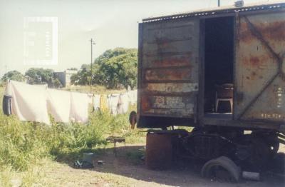 Vagón de ferrocarril usado como vivienda
