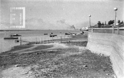 Bajante del río junto a Costanera