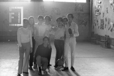 Integrantes del Grupo Ateneo Catedral en instalaciones calle Guardias Nacionales junto a la iglesia