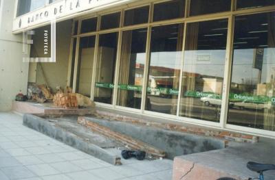 Banco Provincia, sucursal Savio, en construcción