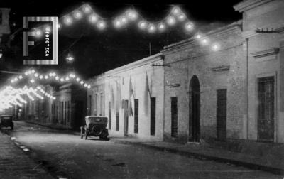 Calle Nacion. Casa del Acuerdo. Vista nocturna