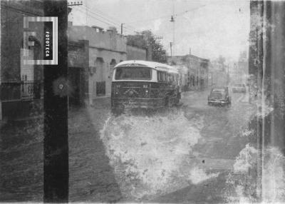 Ameghino entre 25 de Mayo e Italia (calle inundada)