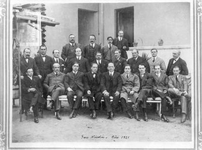 Grupo con Subiza y J. B. Arámburu