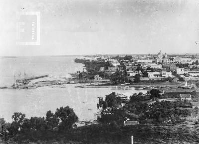 Vista de San Nicolás tomada desde el tanque de las aguas corrientes