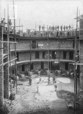 Construcción del Teatro Municipal, interior sala