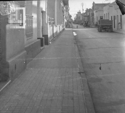 Calle Nación de Rivadavia hacia Italia