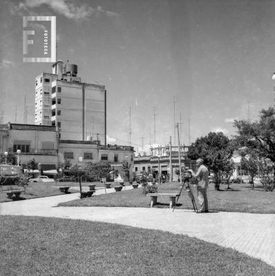 Plaza Mitre con fotógrafo