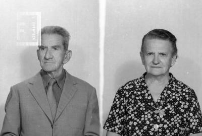 José Norberto Calvo, Juez de Paz, y Sra. desconocida