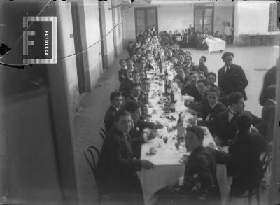 Colegio Nacional, visitantes de 5to año Col. Nac. Rosario, año 1919