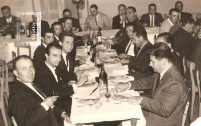 Festejo 30 años de servicio de los compañeros Paulini y Aphalo, en hotel Italia