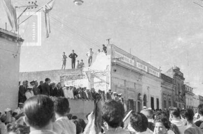 Acto frente a la Casa del Acuerdo