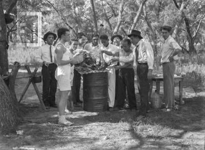 Grupo en la isla