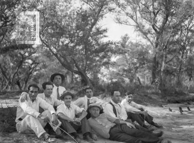 Grupo en la isla