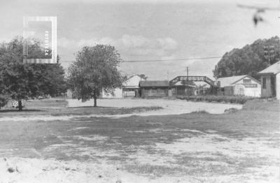Estación de Ferrocarril, lugar donde luego se construyó la Terminal de Omnibus