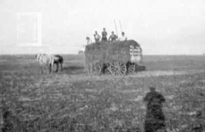 Carro en el campo de Müller, en Godoy